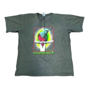 Guatemala T-Shirt With El Quetzal Print 2XL Tzolkin Brand Green XXL Souvenir Tee